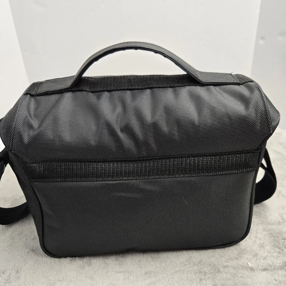 Nikon Camera Messenger Bag Black Grey Padded DSLR Gadget Bag Shoulder Strap
